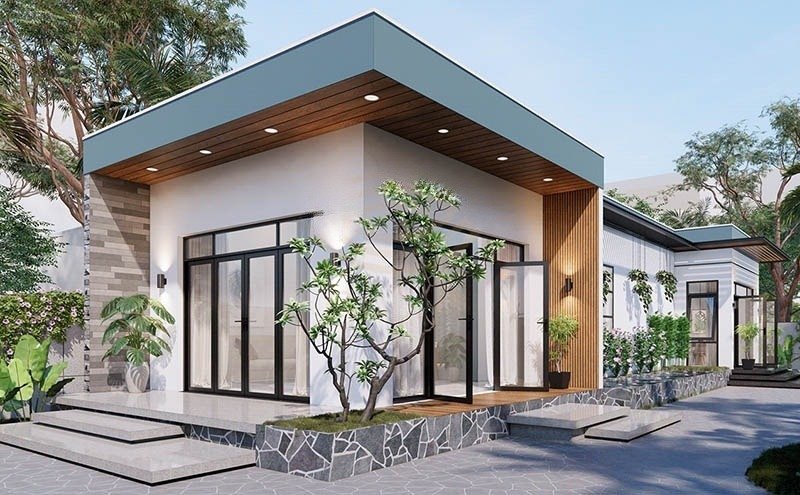 Mẫu thiết kế nhà cấp 4 đẹp, hiện đại