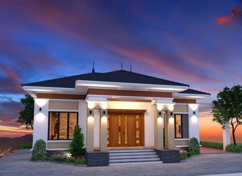Mẫu nhà cấp 4 đẹp 500 triệu