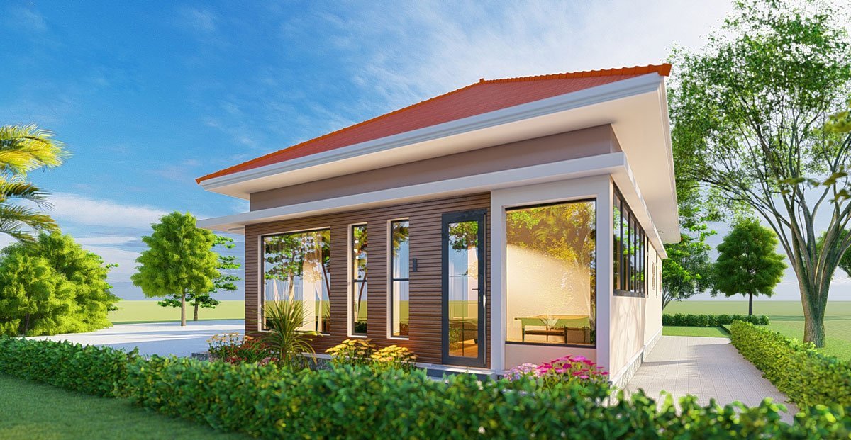 Mẫu nhà cấp 4 đẹp đơn giản 200 triệu