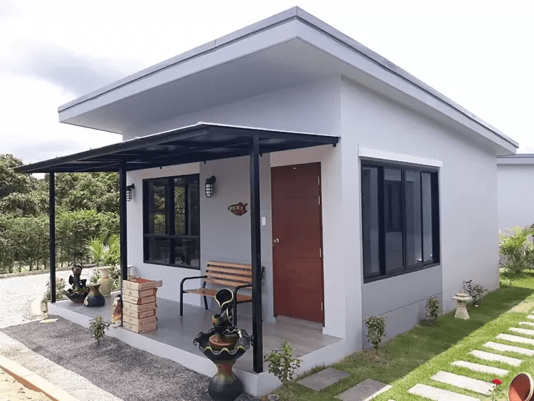 Mẫu nhà cấp 4 đẹp có không gian mở rộng rãi, thoáng mát