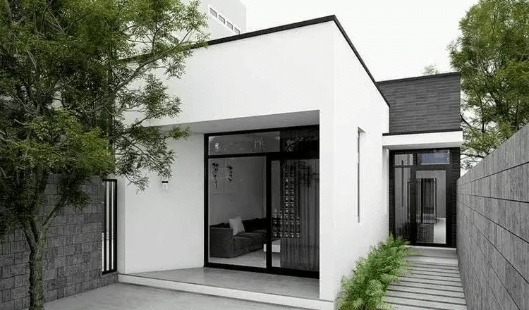 Mẫu thiết kế nhà cấp 4 mái bằng đơn giản, tiết kiệm chi phí