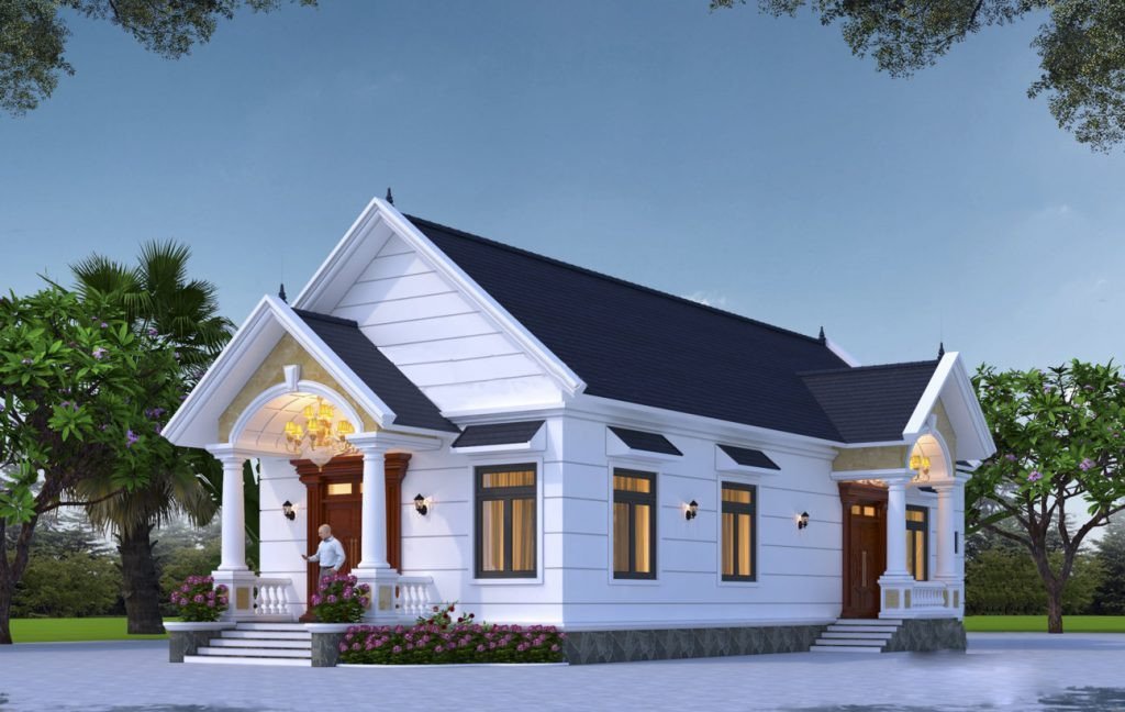 Mẫu thiết kế nhà cấp 4 sang trọng, độc đáo