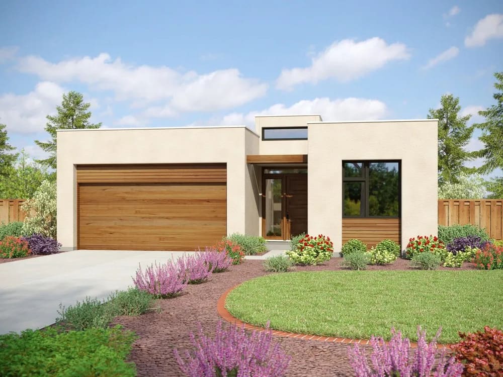 mẫu nhà cấp 4 giá 500 triệu có diện tích 70m2