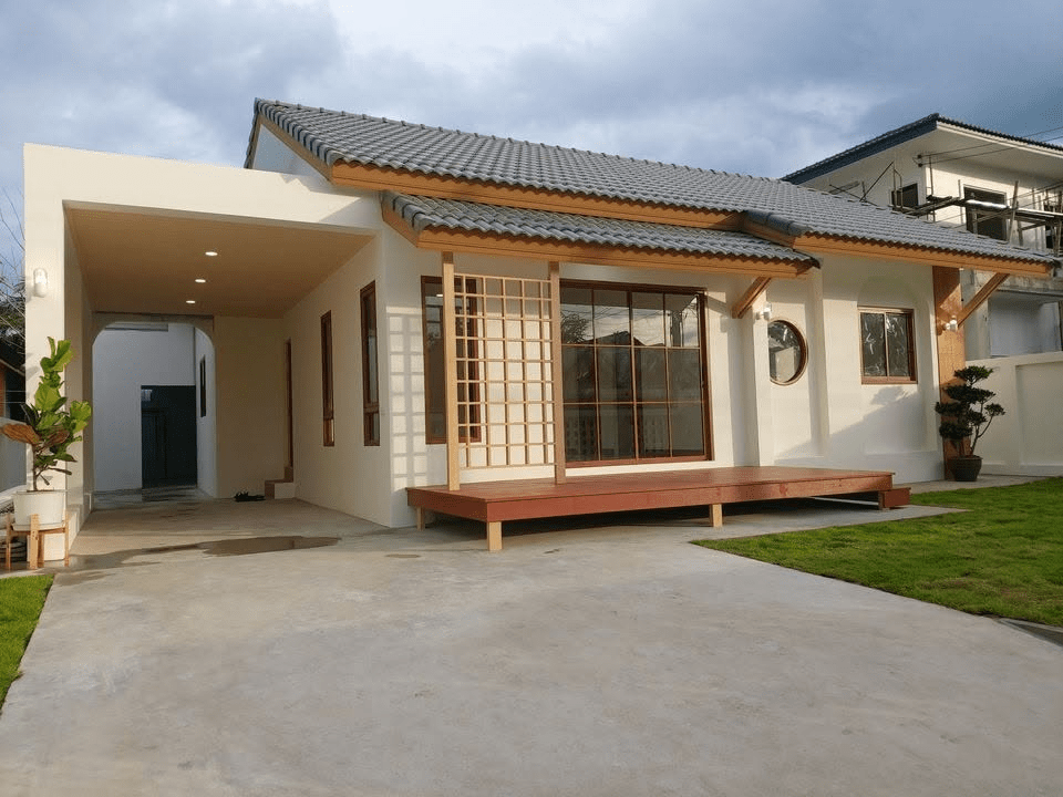 Mẫu nhà cấp 4 mái Nhật 3 phòng ngủ