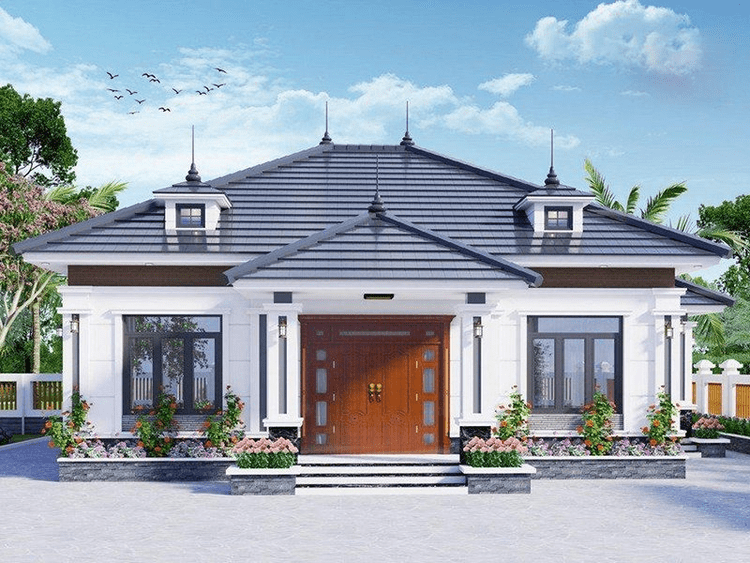 Mẫu thiết kế nhà mái nhật 2 tầng đẹp Tại Hà Nam - KIẾN TRÚC DDB