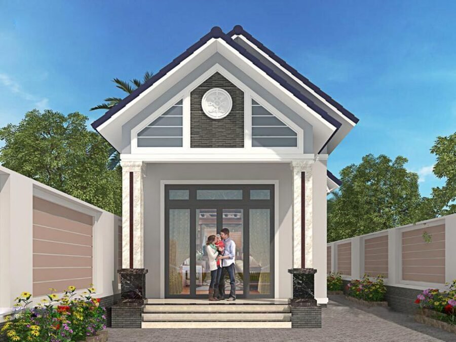 mẫu nhà cấp 4 mái thái 5x20
