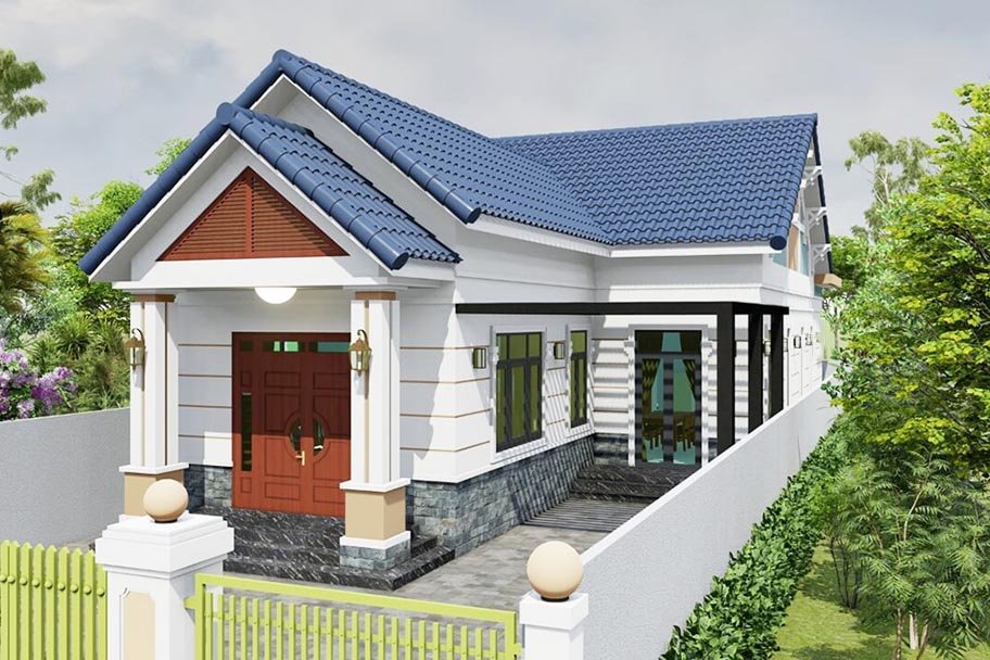 Mẫu nhà cấp 4 nông thôn 500 triệu ấn tượng, xu hướng 2025