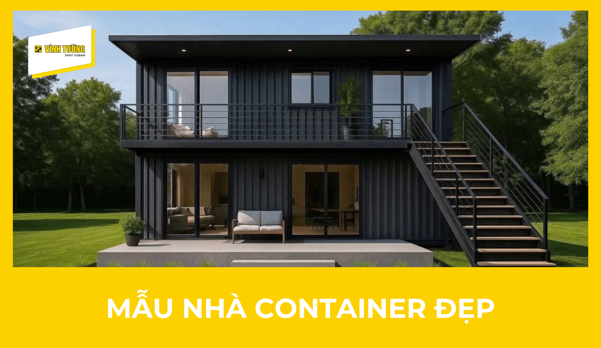 Mẫu nhà container đẹp