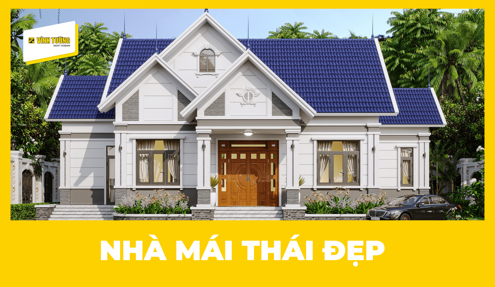 Mẫu nhà mái Thái đẹp