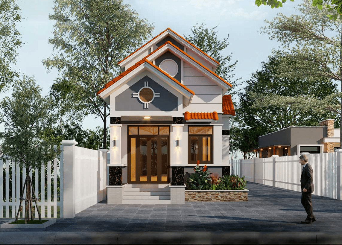 Mẫu nhà mái Thái gác lửng 150 triệu cho vợ chồng trẻ