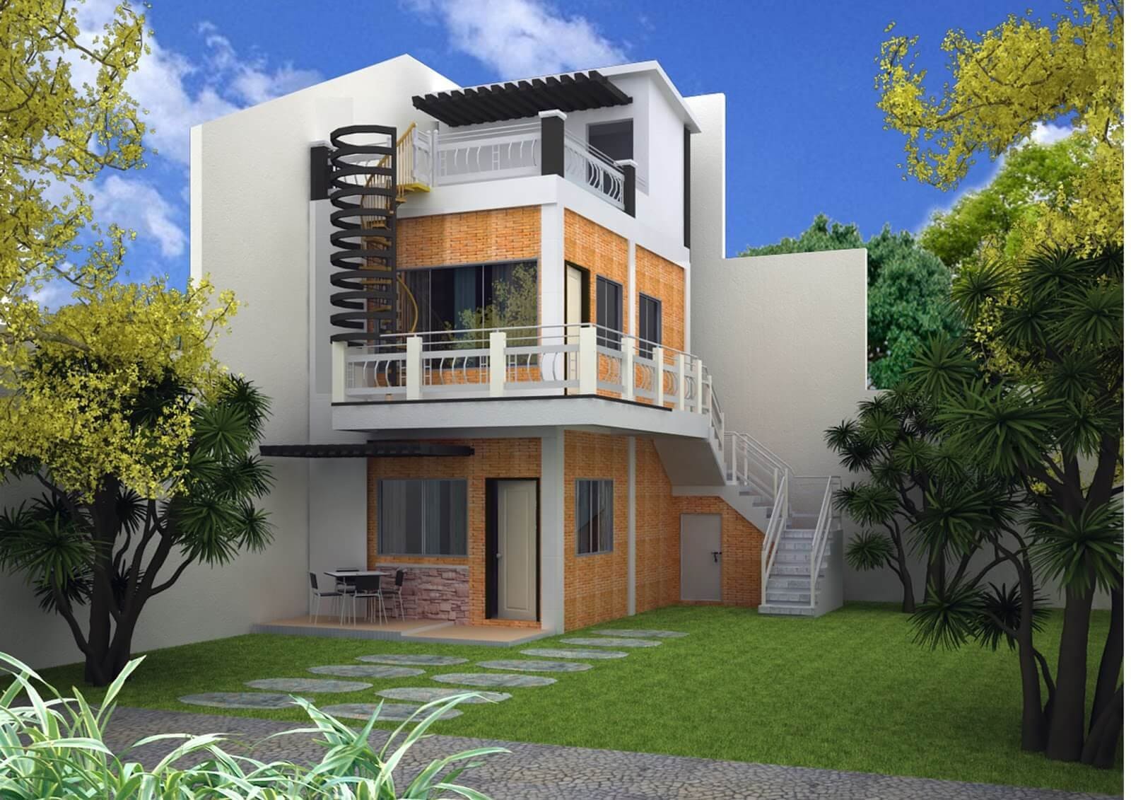 chi phí xây dựng mẫu nhà ống đẹp 3 tầng 4m 