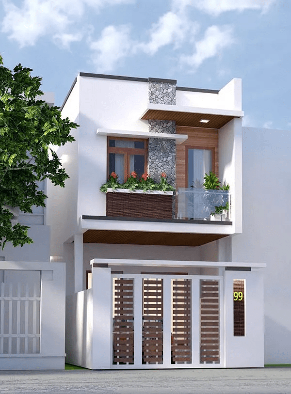Thiết kế nhà phố đơn giản đẹp, tiết kiệm chi phí