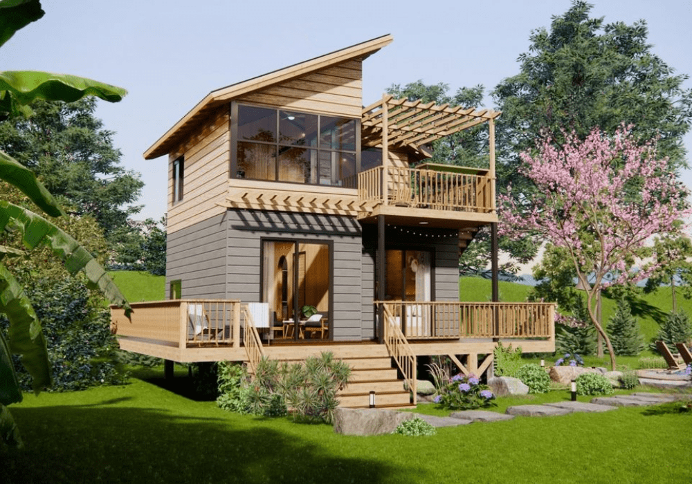 mẫu nhà tiền chế cho diện tích nhỏ