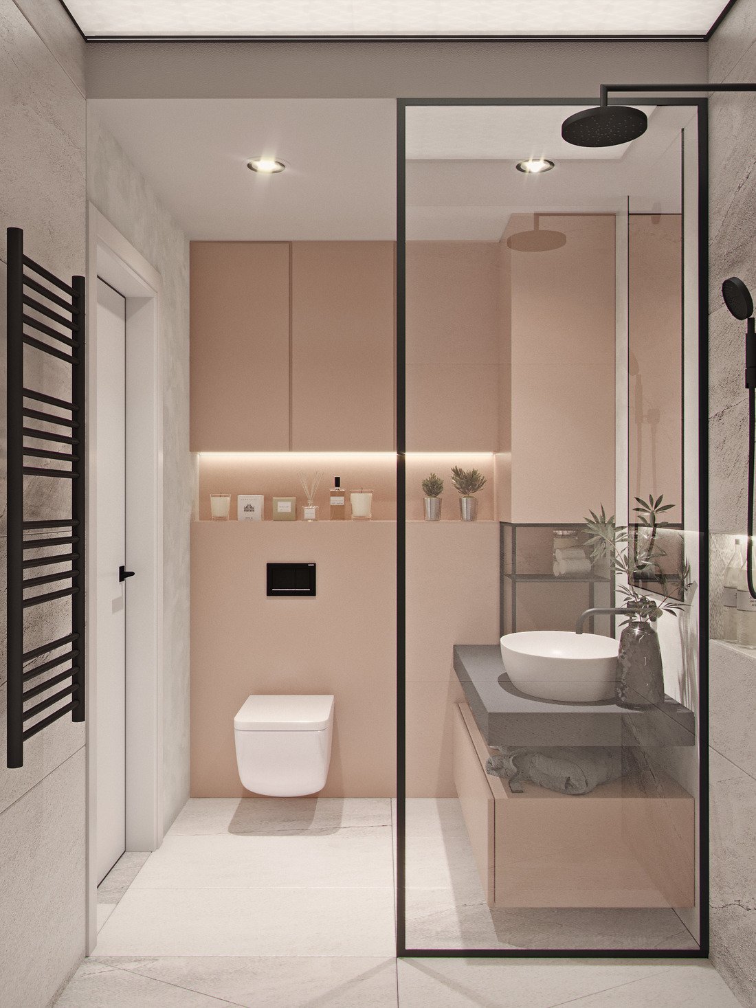Mẫu nhà vệ sinh nhỏ đẹp đơn giản