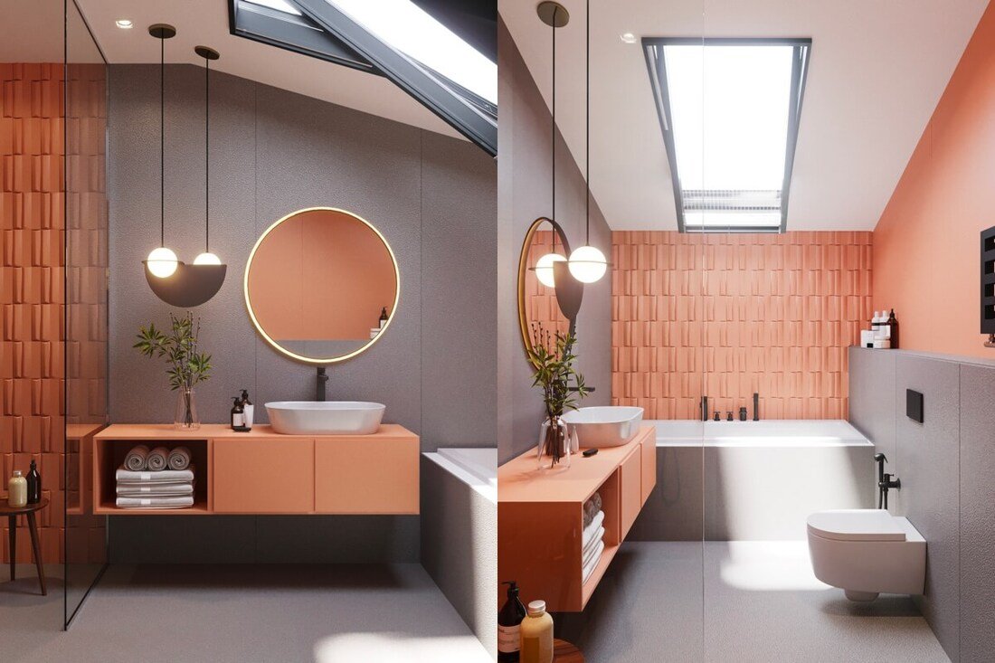 Mẫu nhà vệ sinh nhỏ đẹp phong cách rustic