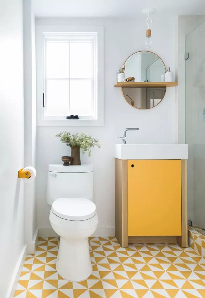 Mẫu nhà vệ sinh nhỏ đẹp nhiều ánh sáng