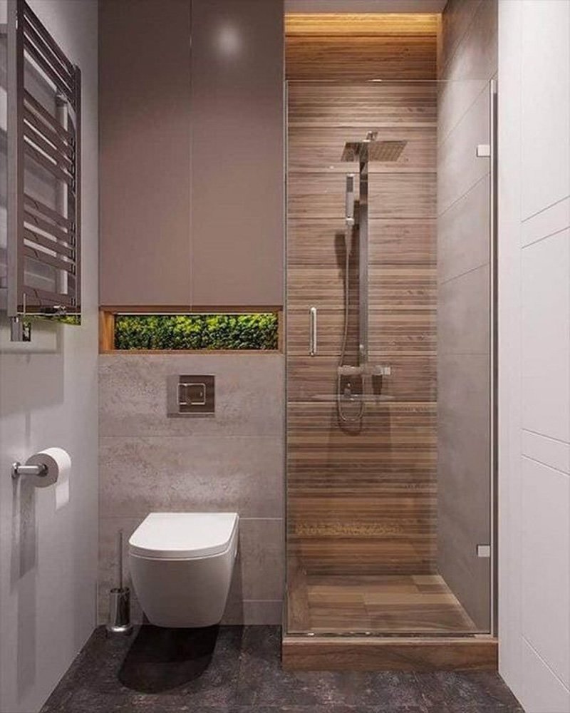 Mẫu nhà vệ sinh nhỏ đẹp với nội thất âm tường