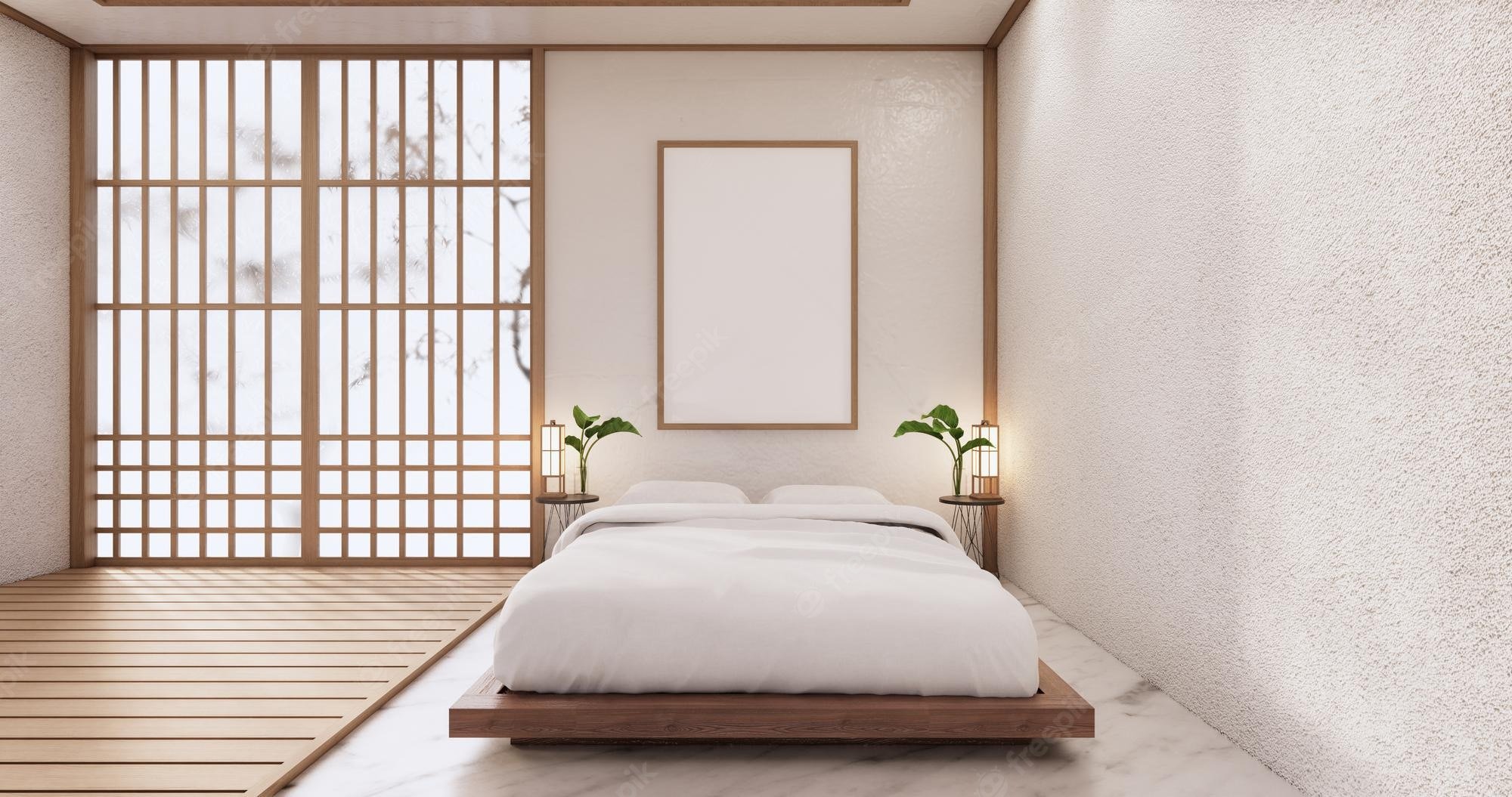Đơn giản nhưng không đơn điệu là những gì mà phòng ngủ vợ chồng kiểu Nhật đem đến