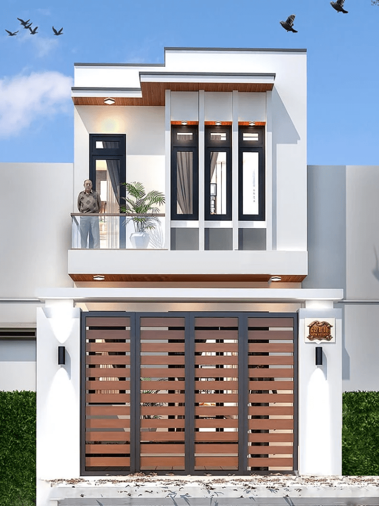 Mẫu thiết kế nhà ống 2 tầng hiện đại, được nhiều người ưa chuộng