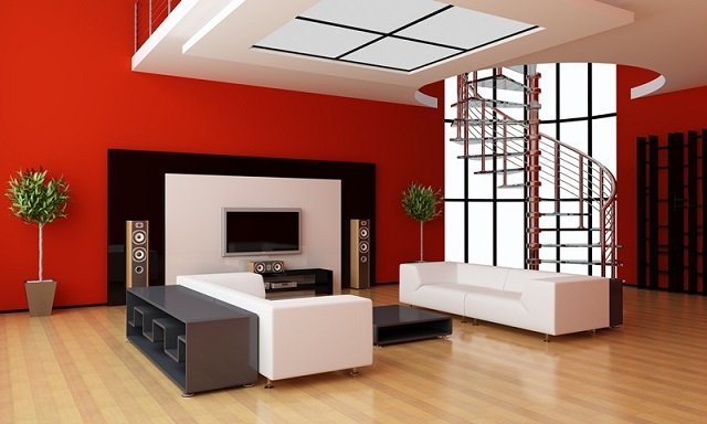 mẫu trần thạch cao phòng khách nhà ống sang trọng và hiện đại