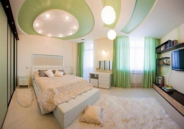 Mẫu trần thạch cao đẹp cho nhà ống phòng ngủ 1