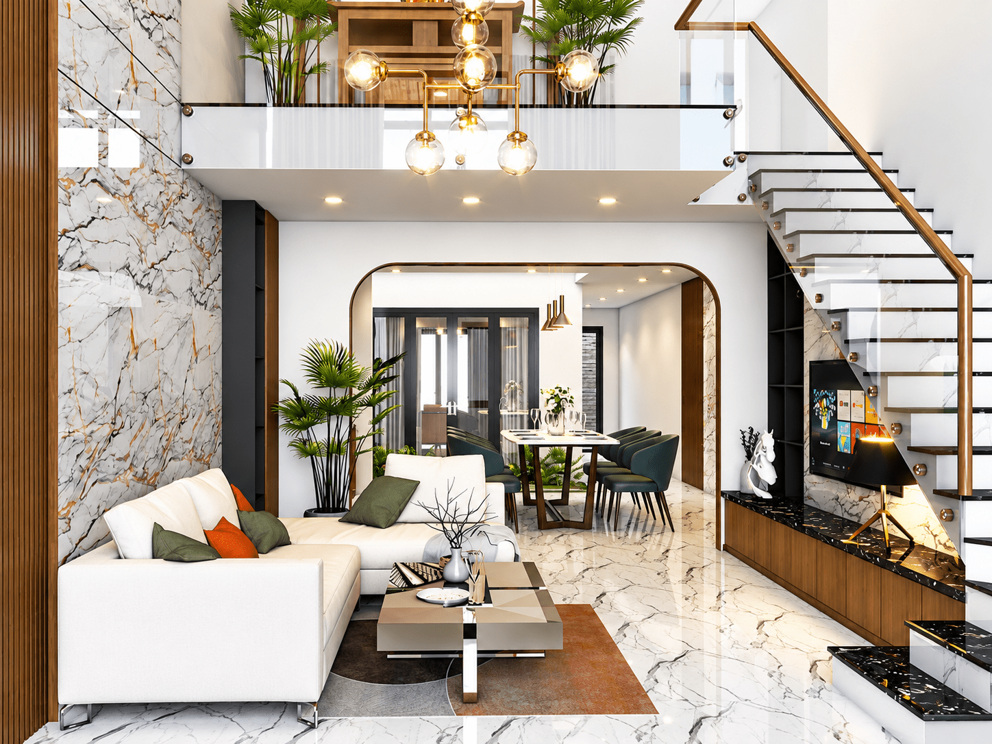 Nhà gác lửng 3 phòng ngủ 500 triệu thiết kế hiện đại
