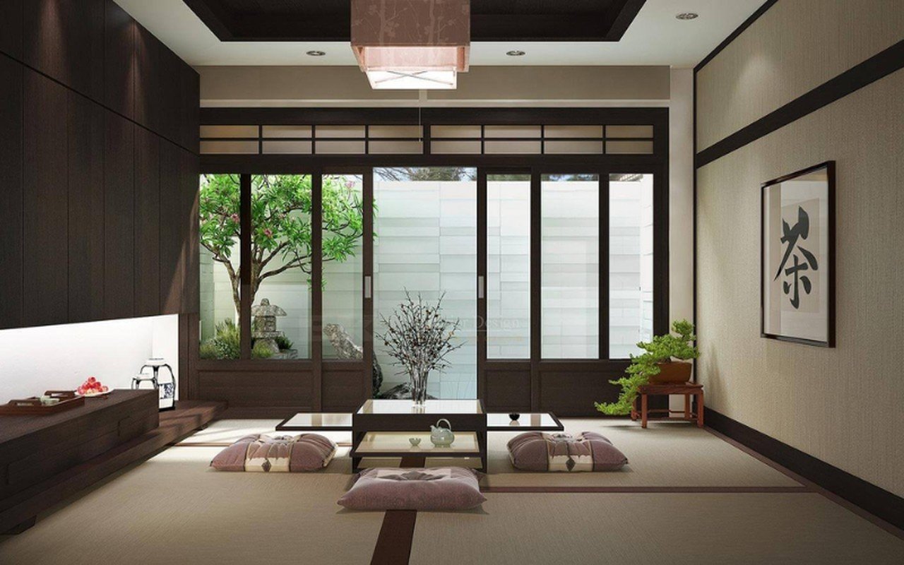 Phòng khách nhà kiểu Nhật 