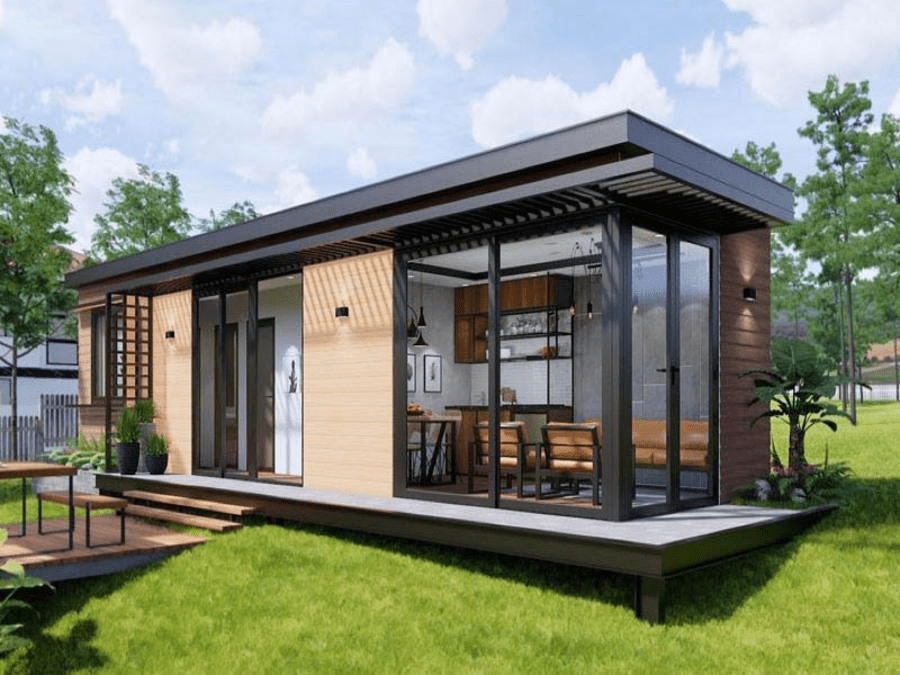 Nhà lắp ghép 100 triệu đáp ứng tốt nhu cầu sinh hoạt cho gia đình nhỏ với thiết kế gọn gàng, đầy đủ công năng và tiết kiệm chi phí