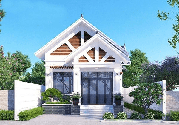 Mẫu nhà mái Thái 1 tầng hiện đại phù hợp với xu hướng sống tối giản và tiện nghi