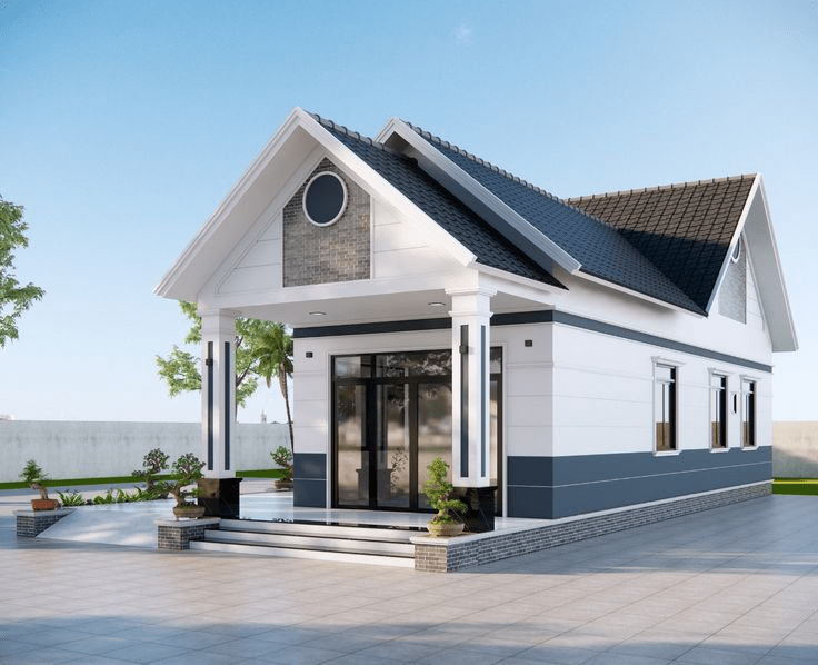 Nhà mái Thái 1 tầng mang đến không gian sống thoáng mát và sang trọng