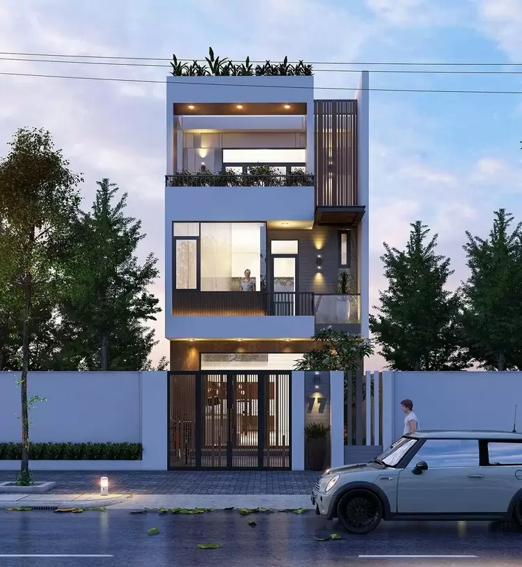 nhà ống đẹp 3 tầng 5m thiết kế độc đáo