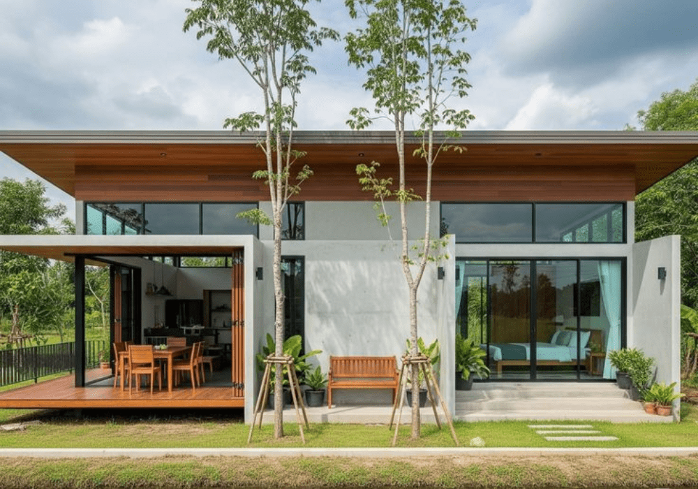 mẫu nhà tiền chế cấp 4 