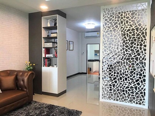 Những mẫu vách ngăn phòng khách đẹp từ nhựa PVC