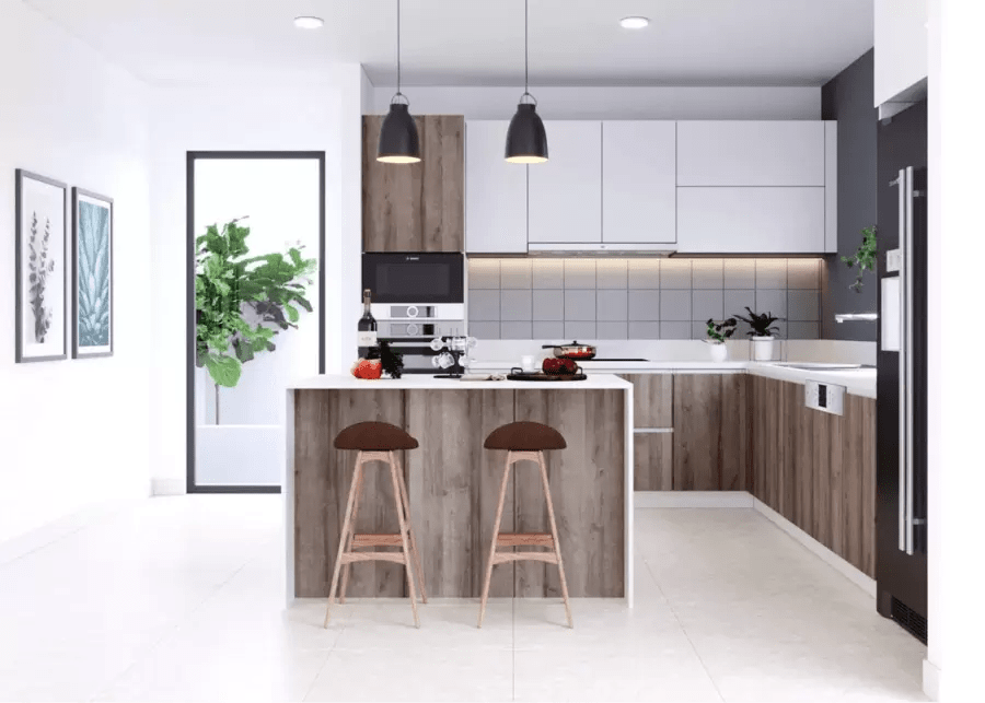 Nội thất nhà ống đẹp 3 tầng 5m với thiết kế đơn giản, hiện đại mà sang trọng