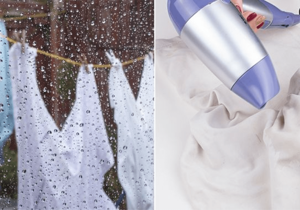 Thời tiết nồm khiến quần áo bị ẩm ướt 