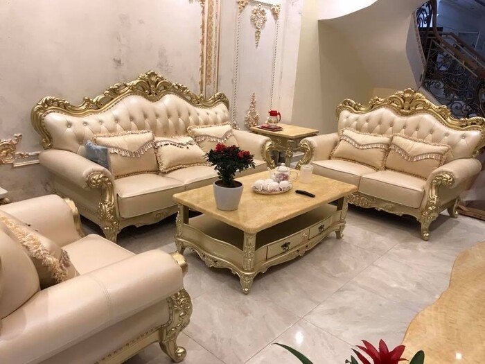 Bộ bàn ghế sofa phong cách tân cổ điển sang trọng, thời thượng