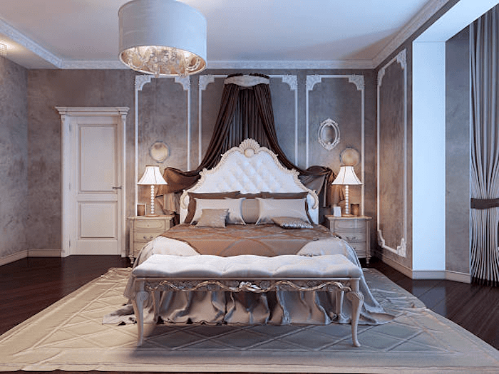 Phòng ngủ tân cổ điển phong cách Pháp đẹp mê ly