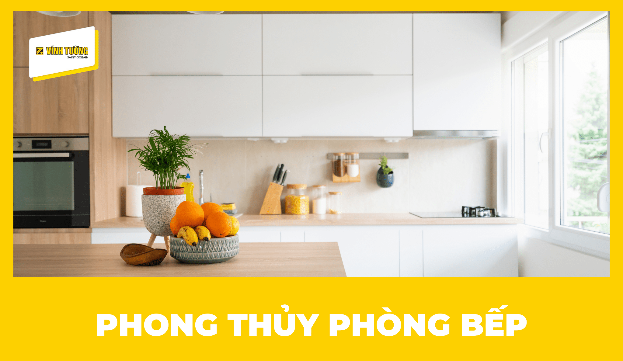 Phong thủy phòng bếp với cách bố trí hợp lý góp phần tạo không gian nấu nướng hài hòa và tiện nghi