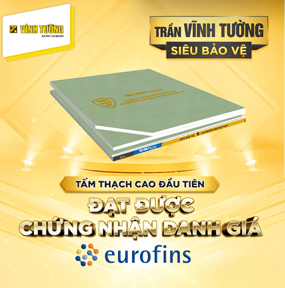 Tấm thạch cao Vĩnh Tường Siêu bảo vệ giúp tăng độ bền, hạn chế võng nứt và giảm chi phí sửa chữa trong quá trình sử dụng lâu dài