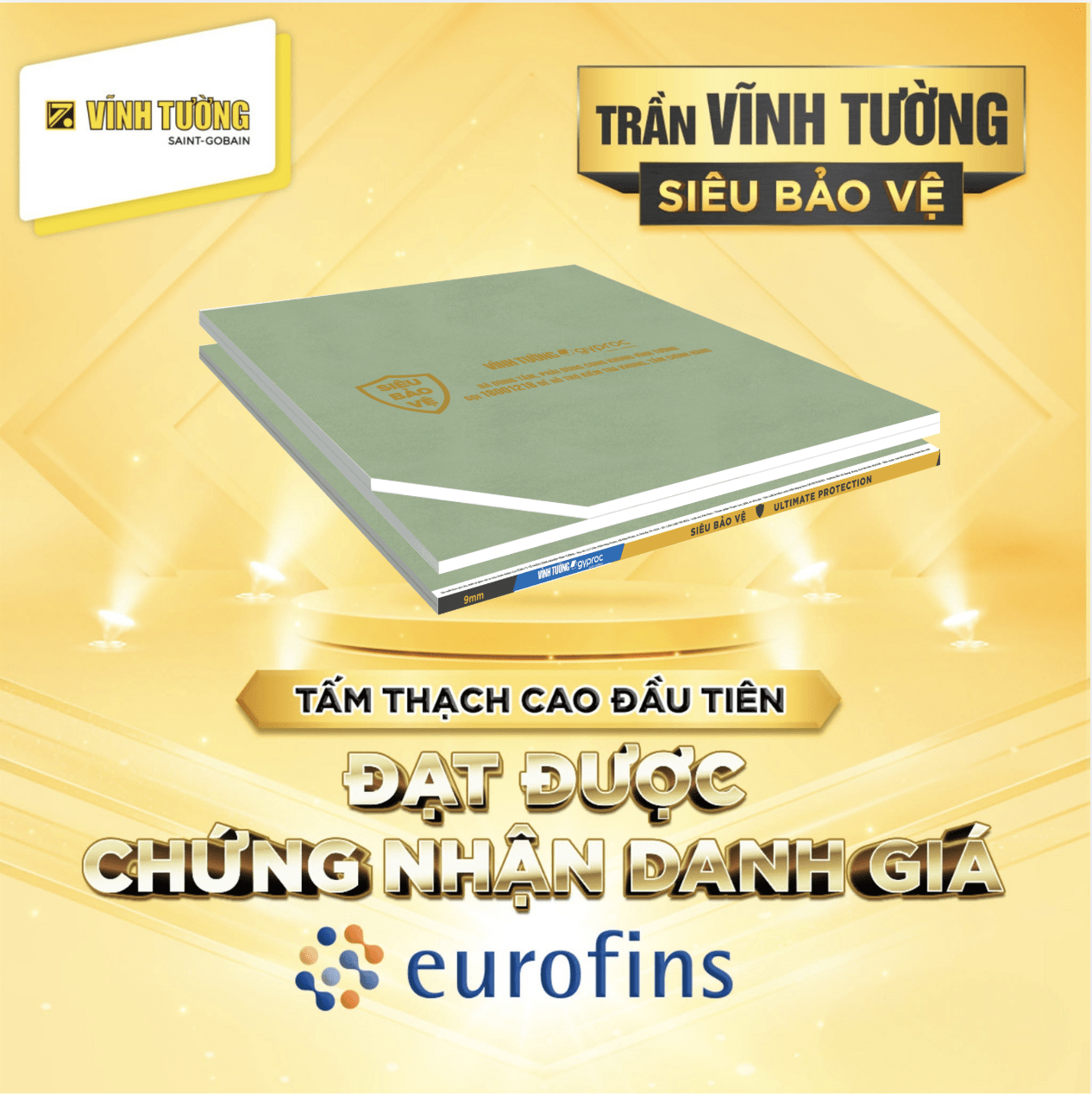Sử dụng trần thạch cao Vĩnh Tường cho nhà ba gian giữ trọn nét truyền thống, mang đến không gian bền đẹp theo thời gian