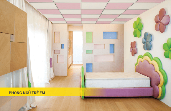 tấm diệt khuẩn sử dụng trong phòng ngủ trẻ em