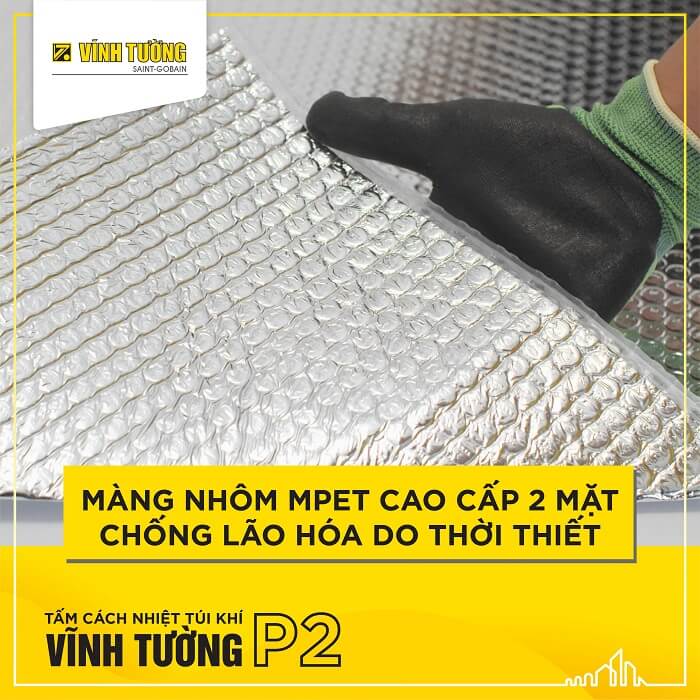 Tấm lợp cách nhiệt - Tấm cách nhiệt túi khí Vĩnh Tường P2