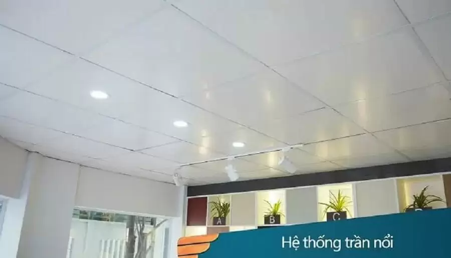 trần nhựa PVC màu trắng tấm nhựa pvc làm trần thả