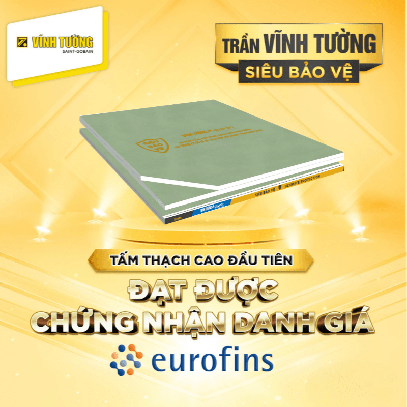 Tấm trần thạch cao Vĩnh Tường Siêu Bảo Vệ