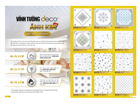 sản phẩm tấm trang trí vĩnh tường ánh kim thật