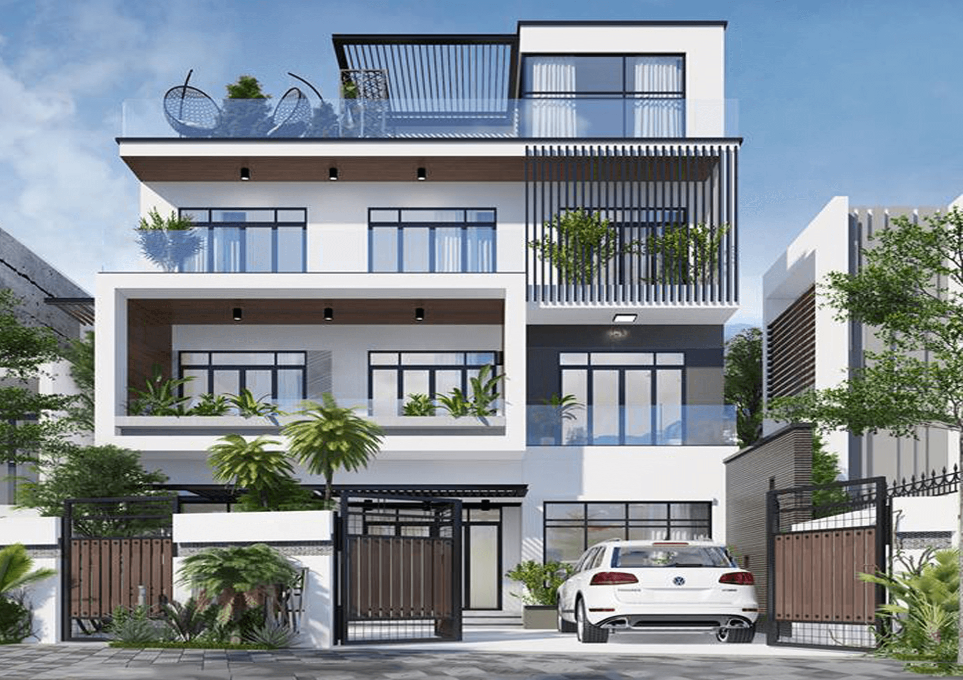 Xu hướng thiết kế biệt thự không gian mở, kết nối với thiên nhiên đang được nhiều gia chủ yêu thích
