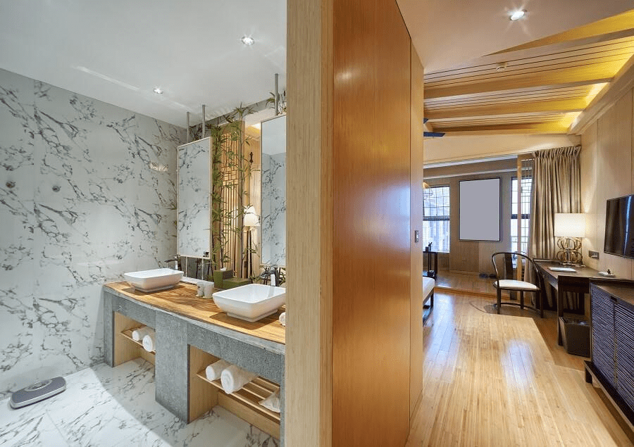 Thiết kế không gian nhà tắm với mẫu vách thạch cao chống ẩm