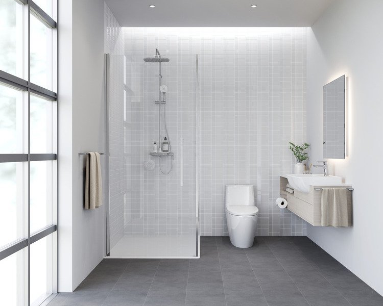 thiết kế nhà vệ sinh và nhà tắm riêng hiện đại, sang trọng