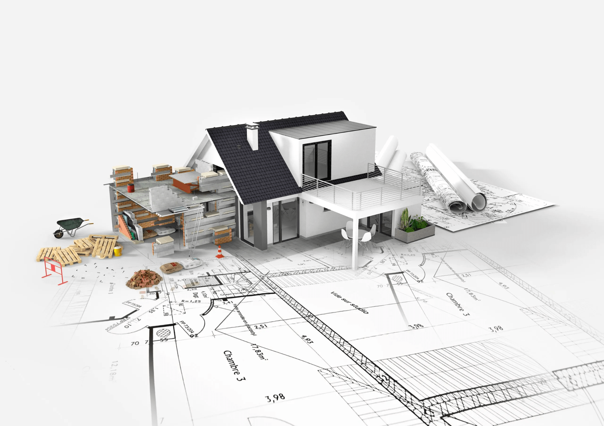 Tính diện tích thi công chính xác để dự toán chi phí
