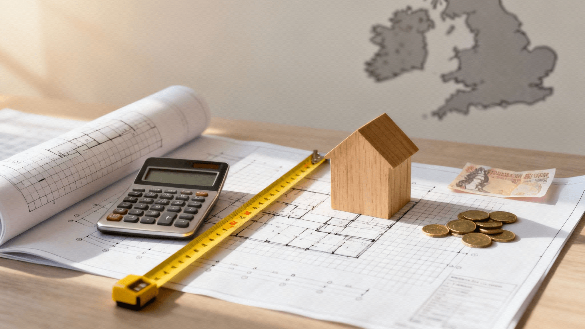 Tính tổng diện tích xây nhà 3 tầng 50m2 để dự toán ngân sách 